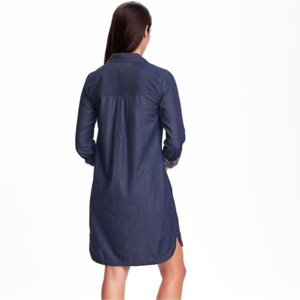 NWT Old Navy Chambray Shirt Dress Size XS - Picture 2 of 2